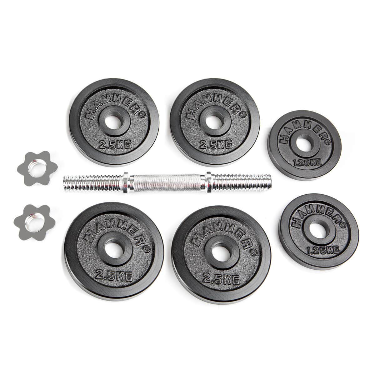 Set haltères poids 15 kg (Ø 30 mm)