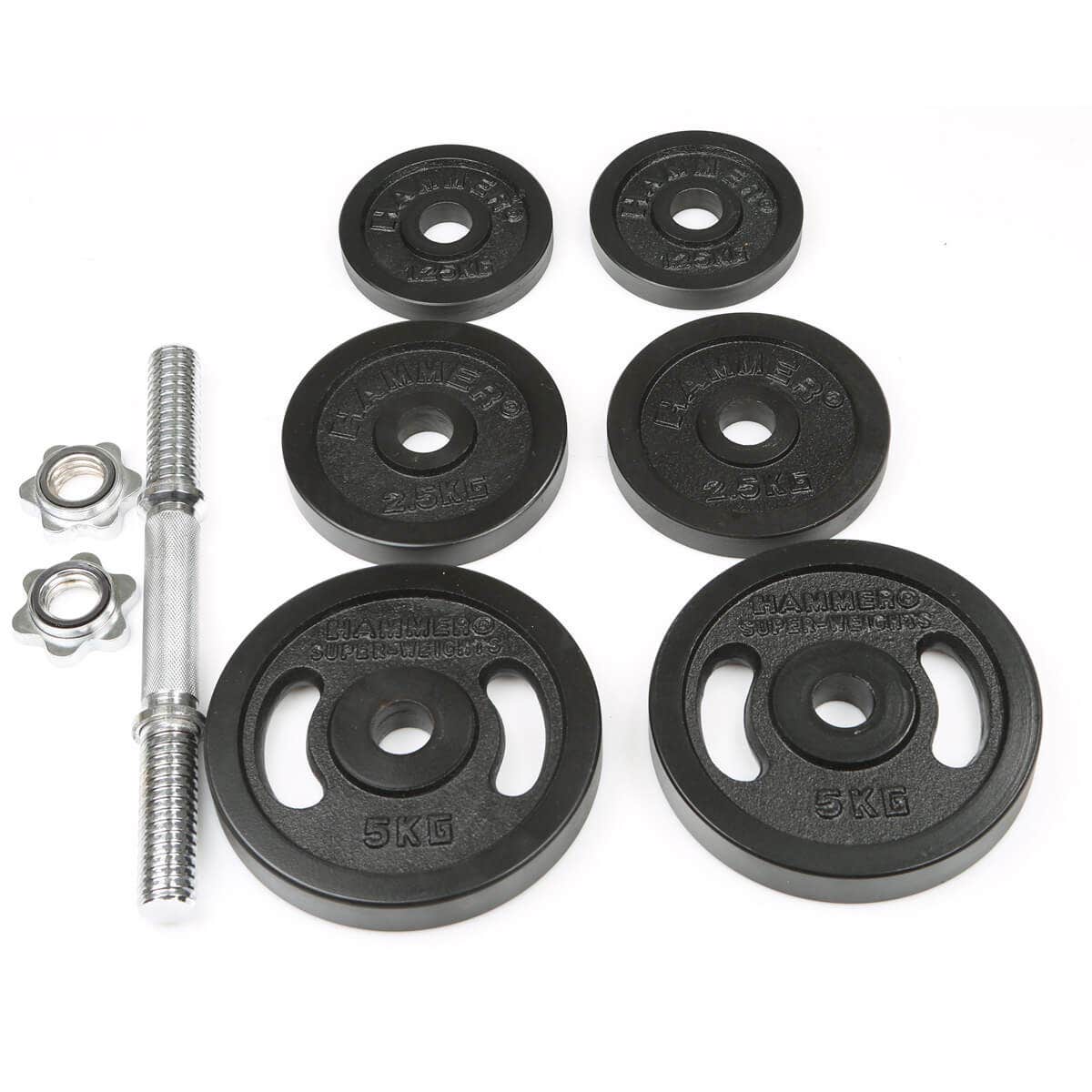 Set haltères poids 20 kg (Ø 30 mm)